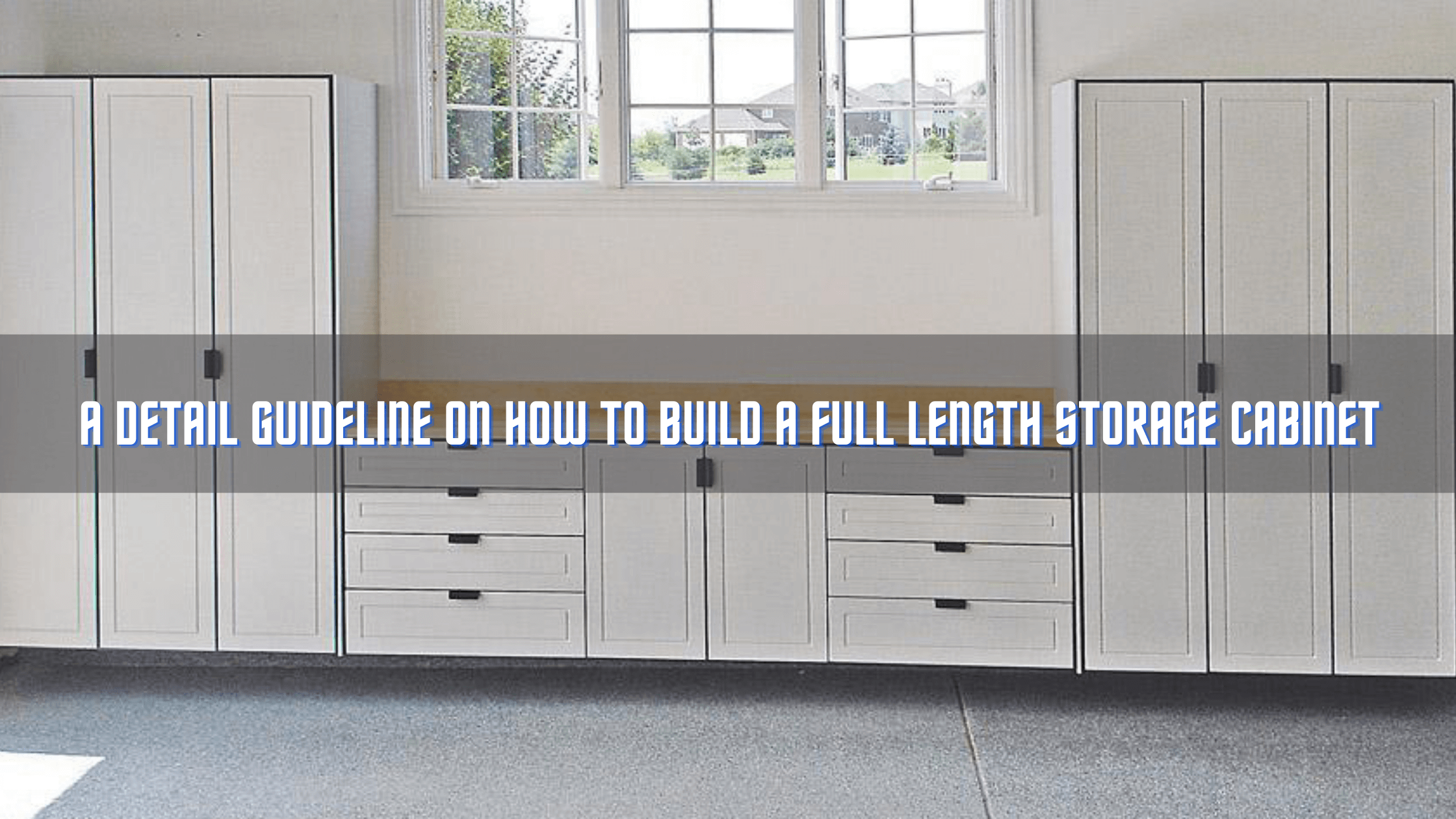 How to build a full length storage cabinet